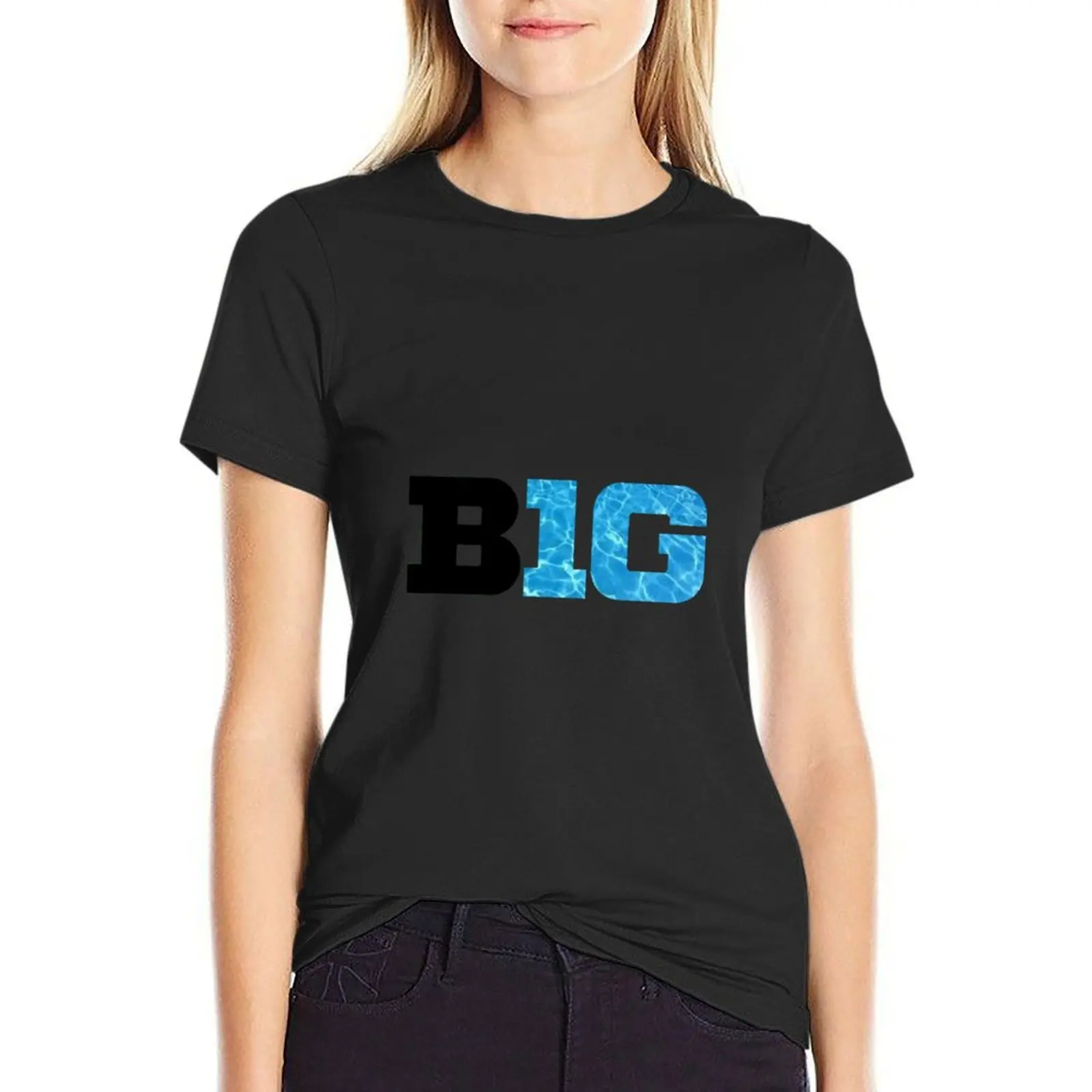 

BIG TEN Conference Light Logo T-Shirt anime clothes hippie clothes Short sleeve tee korean fashion Women tops