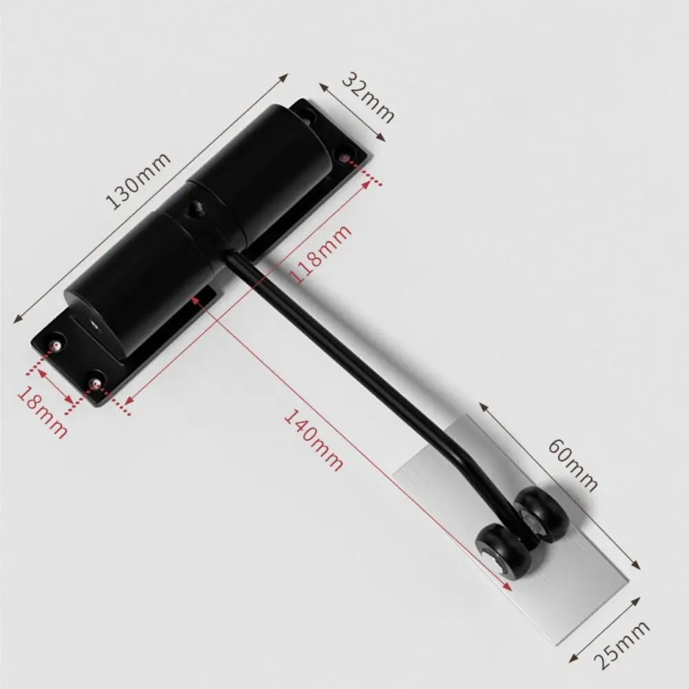 

Регулируемый автоматический дверной доводчик, самозакрывающийся дверной стопор из нержавеющей стали, автоматическое пружинное устройство закрытия дверей