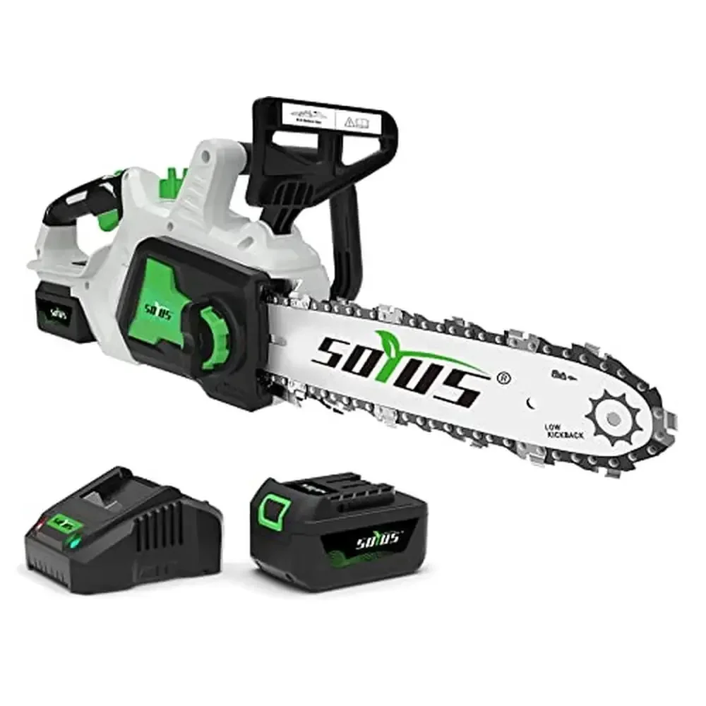 

Brushless 4.0Ah Cordless Electric Chainsaw 20V Battery Chainsaw 12 Inch 4000 RPM Dual Switch Tool-less Chain Tension Adjustment