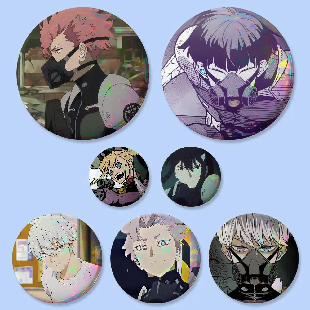 Kaiju No. 8 Anime Character Badges Button Round Creative Pin Brooch Badge Bag Decor Accessories Fans Collect Friends Gifts