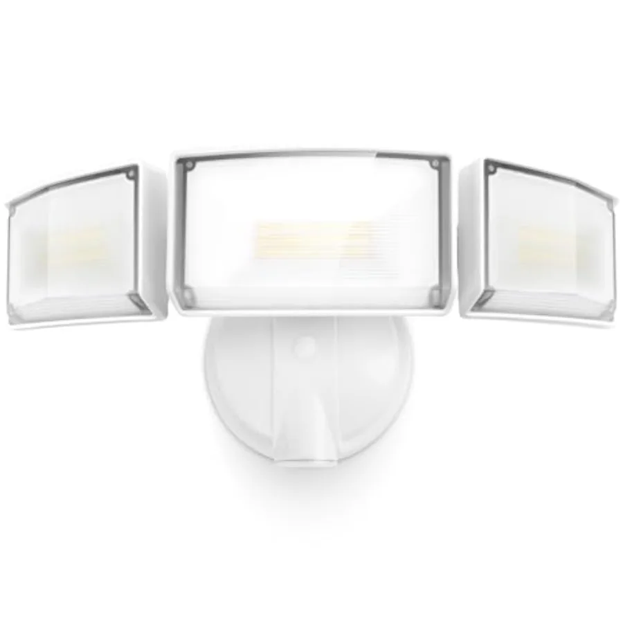 75W 8000 Lumen Floods Light Outdoor, Switch Controlled LED Security Lights with 3 Adjustable Heads, 5000K Daylight, IP65 Waterp