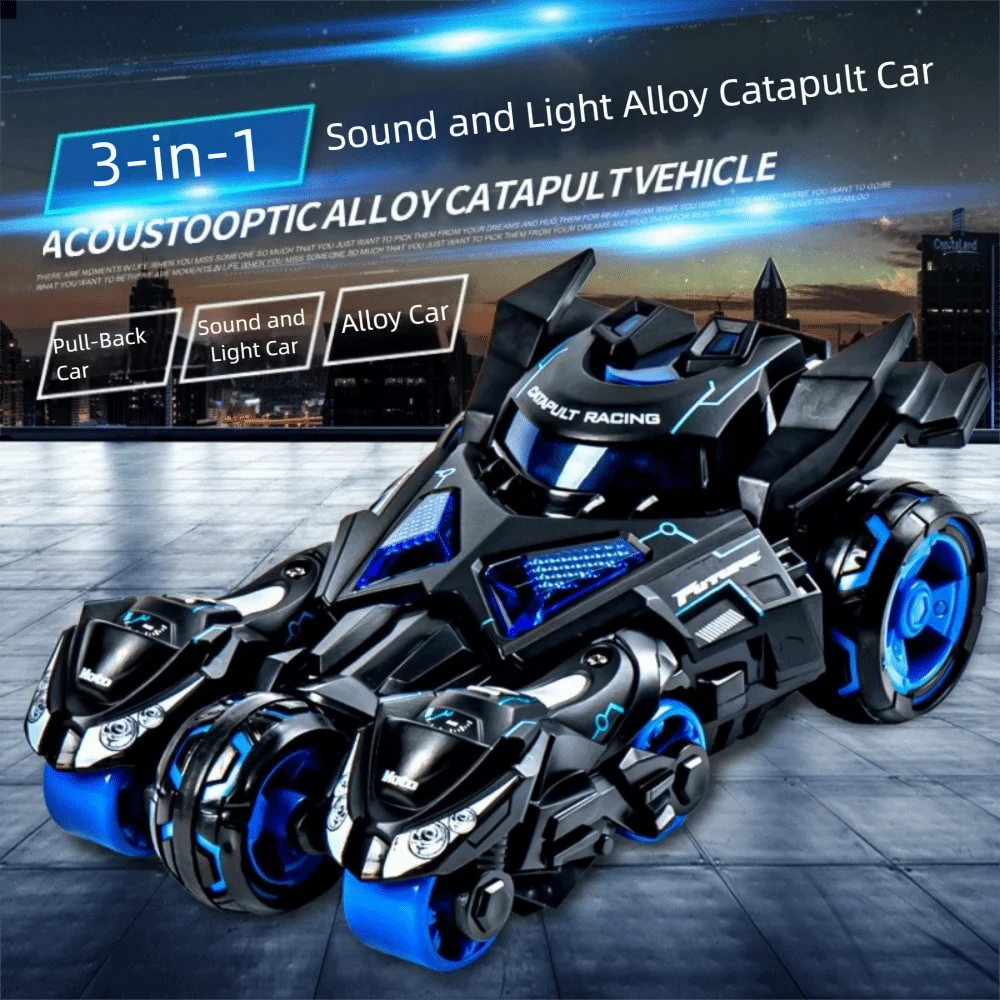 1:32 Motorcycle Ejector Car Model Alloy Diecast Model Pull Back Car Toys Sound Light Inertia Simulation Motorcycle Collection