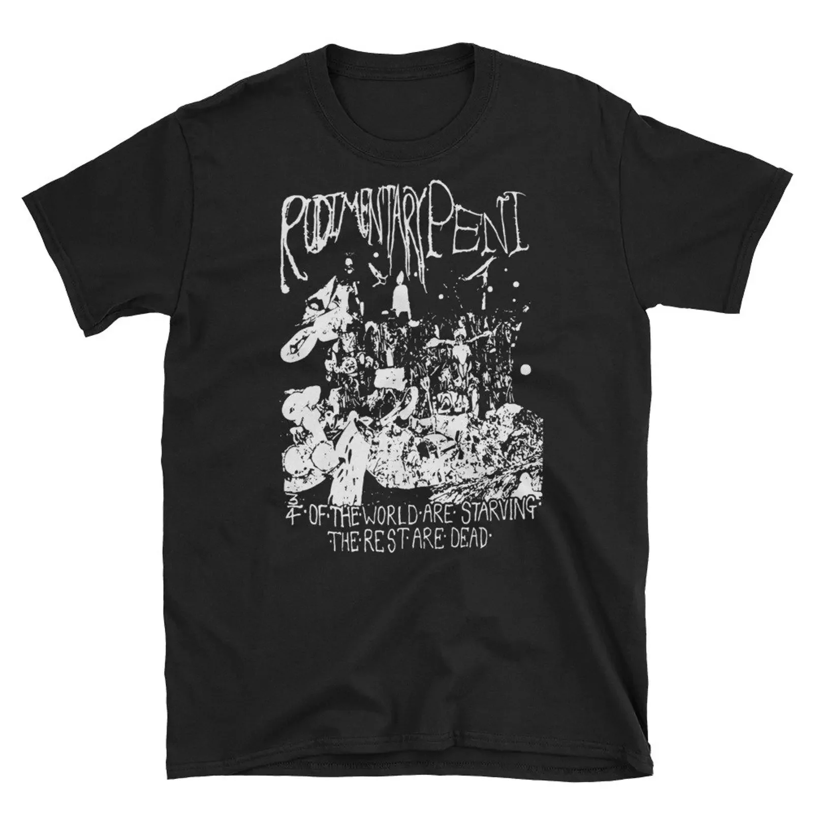 Rudimentary Peni T Shirt Crass The Mob Flux of Pink Indians Discharge Anarcho Punk Deathrock Post vintage Washed Soft Slightly