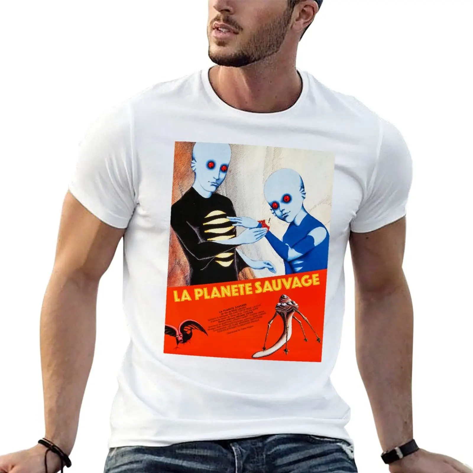 Camiseta Fantastic Planet - La Planete Sauvage, camiseta para hombre, 100% algodón, camisetas de algodón de marca de lujo, camiseta 100% para hombre
