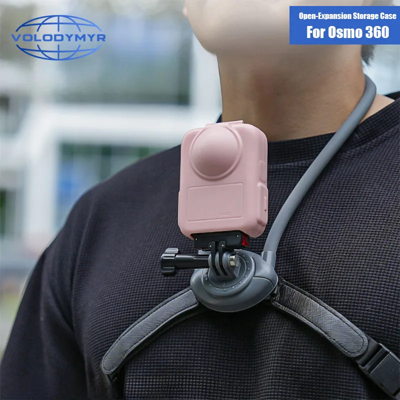 

VOLODYMYR Protective Cover for DJI OSMO 360 Half-open Expansion Quick-release Storage Case Camera Protector for DJI OSMO 360