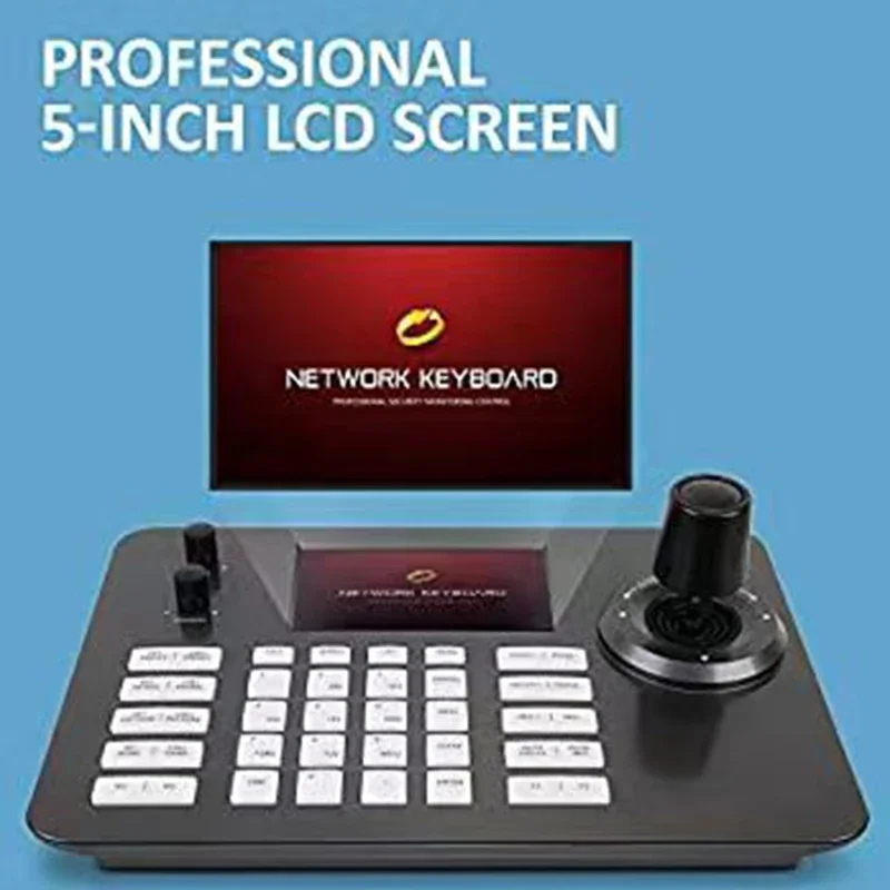 D50 IP 4D PTZ Joystick Controller with LAN(RJ45) Port on Vif Visca Pelco-D/P VMix Wirecast OBS for Church Broadcasting Streaming