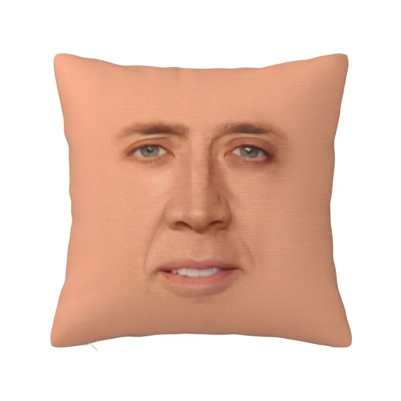 الحديثة نيكولاس قفص ميمي غطاء الوسادة 55*55 سم لينة مضحك رمي كيس وسادة لغرفة المعيشة أريكة كرسي المخدة #1