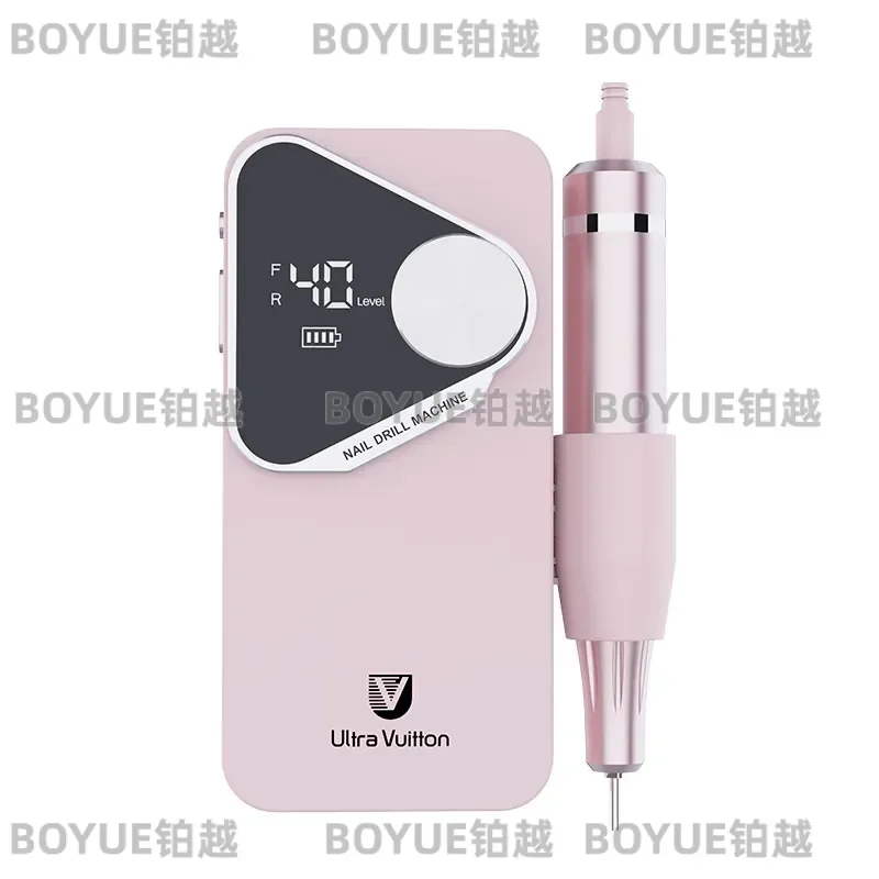 Portable Electric Nail Buffer Pen Carbon Brush Manicure Tool for Cuticle Cleaning and Nail Surface Polishing Device