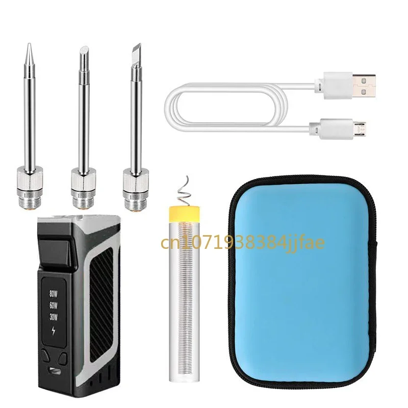 High-power 30-80W Battery-powered Soldering Iron USB Charging Soldering Iron 510 Port Portable Wireless Charging Soldering Iron