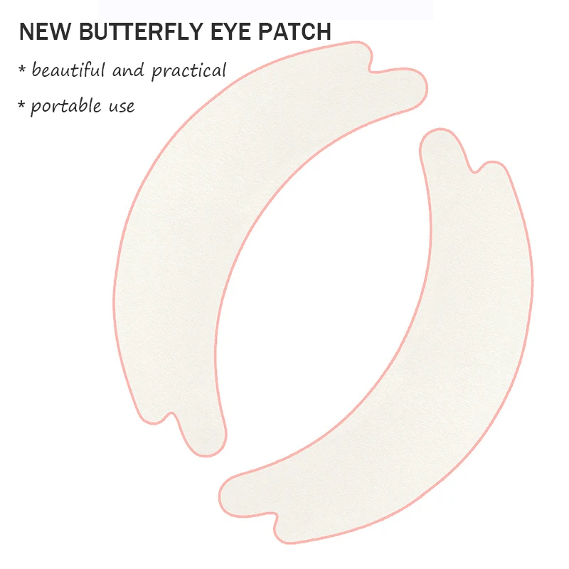 Patch en micromousse papillon pour les yeux, 50 paires, pour Extension de cils, coussinets de Gel pour les yeux, autocollants, outils de maquillage