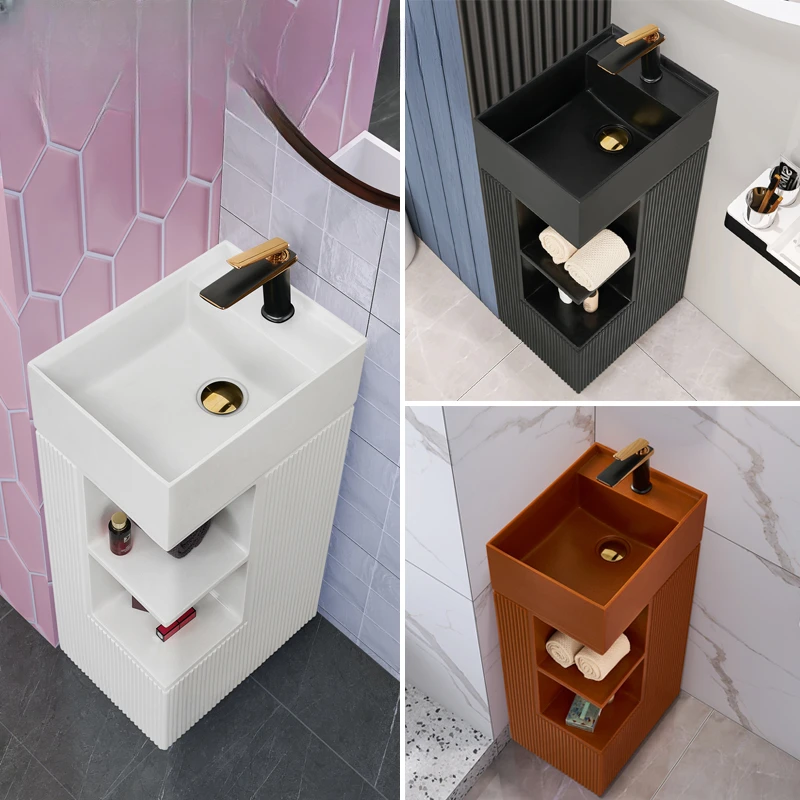 

Toilet column washbasin creative art washstand integrated basin balcony toilet vertical washbasin