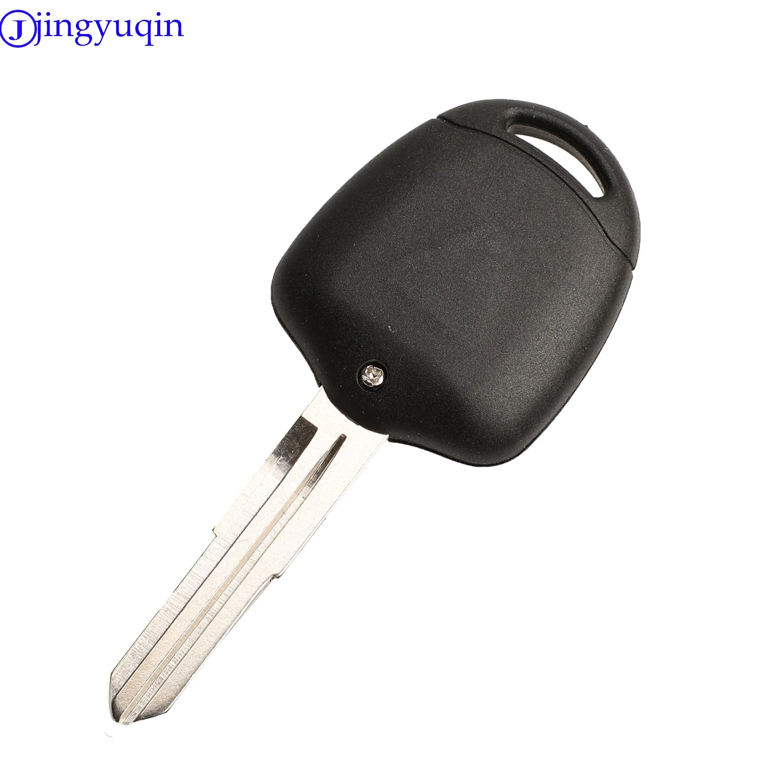 Jingyuqin casing cangkang kunci mobil jarak jauh, Fob untuk Mitsubishi Pajero Sport Outlander Grandis ASX MIT11/MIT8 Blade 10PS