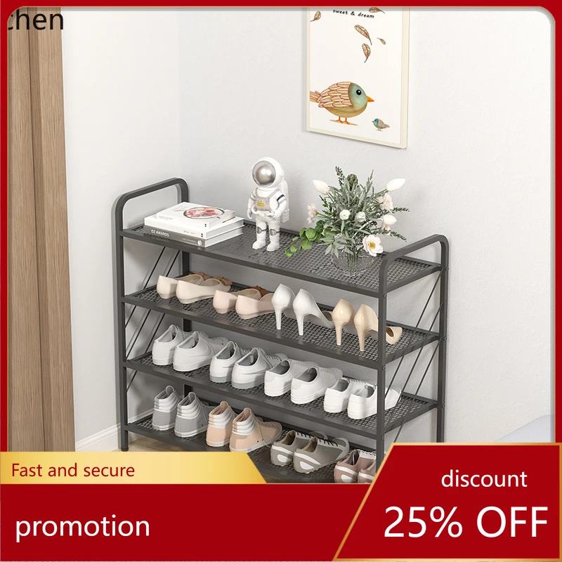 

YFY Home Indoor Beautiful Iron Shoe Rack Multi-Layer Dustproof Storage Rack Storage Fantastic Shoe Cabinet