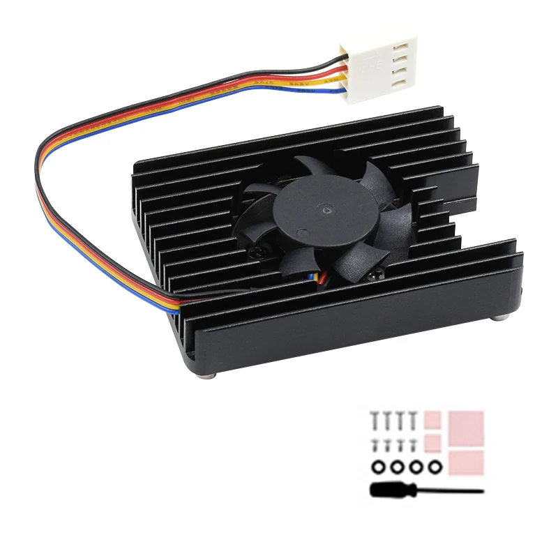 Für Raspberry Pi Rechen Modul 4 CM4 Embedded Kühlkörper Gewidmet Alle-in-One 12V 3007 PWN Kühlung fan Geschwindigkeit Einstellbar