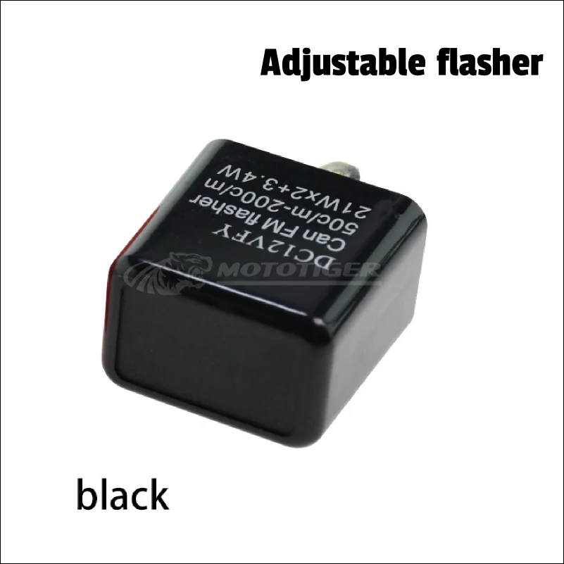 Motorcycle LED Flasher Relay Adjustable Frequency Square Flashing Flasher Motorcycle Led Lights Turn Signal Indicator 12V Flash