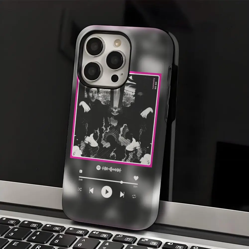 

R-Rusowsky Phone Case Phone Case INS For IPhone 17 16 15 14 13 12 11 Pro Max X XR XSMax Plus Glossy Film Hard PC Cover