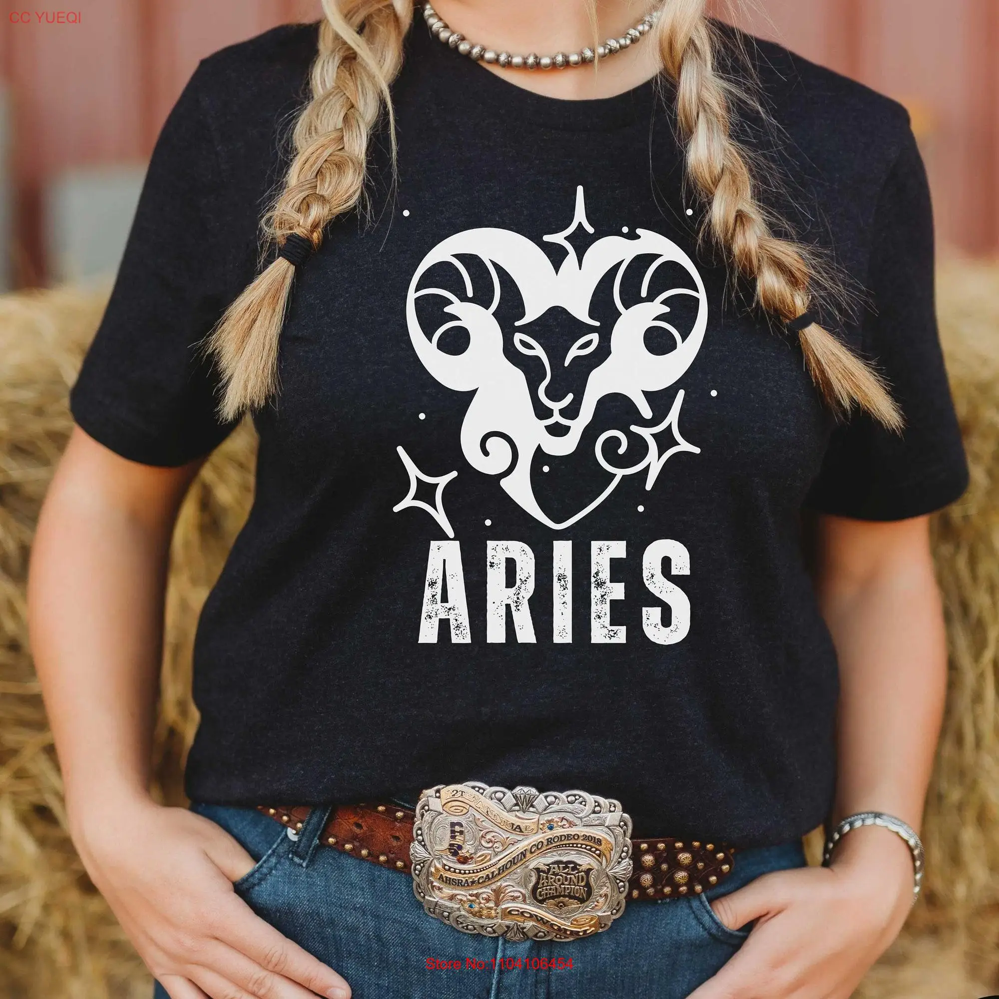 Aries Zodiac T Shirt Celestial Birthday Astrology For long or short sleeves