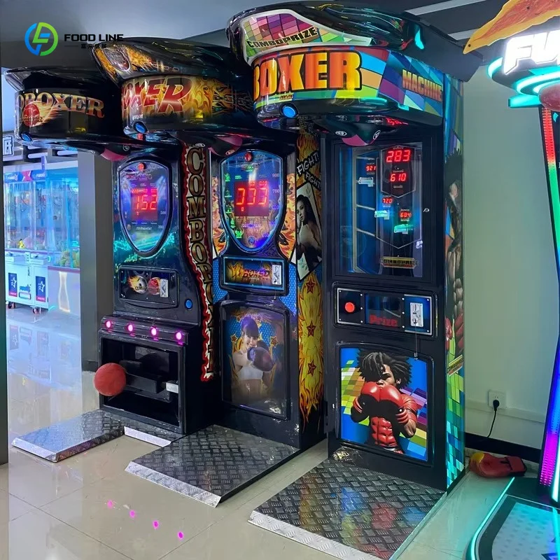 Customized Outdoor Street Arcade Boxer Machine Ultimate Big Punch Electronic Power Testing Boxing Game Console