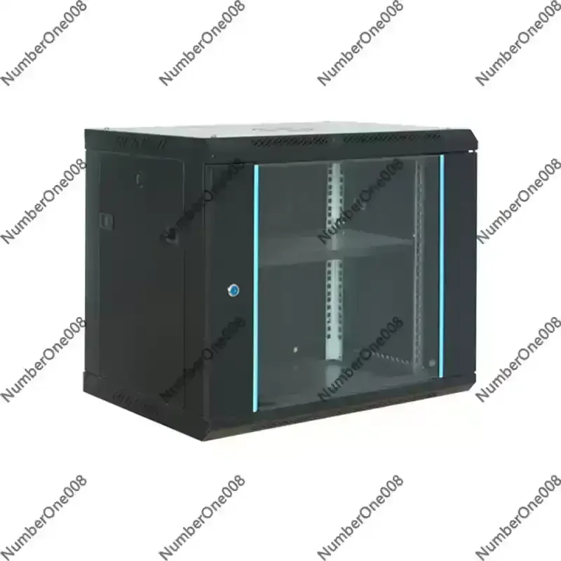 6U Wall Mount Network Cabinet, Home Thickened Weak Current Switch Enclosure for Router NAS Server, 600mm Deep Rack