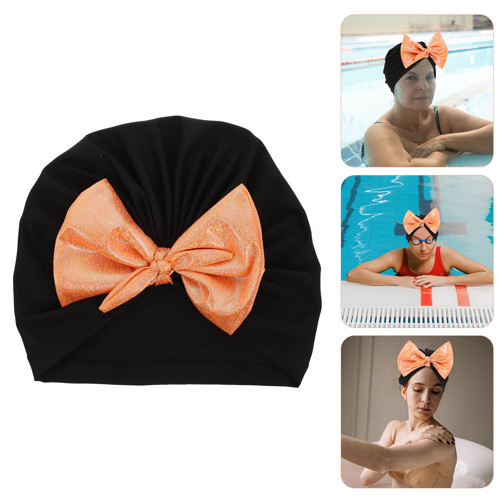 

Long-haired Swimming Cap Decortive Comfortable Swimcap Nylon Decorative Adult Caps Men and Women Bathing Decorated