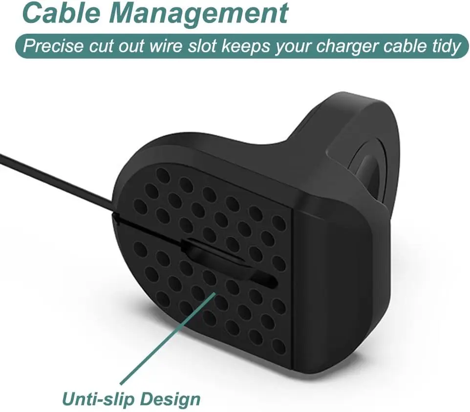 Suporte de carregador para relógio 4/4 clássico // ativo 2/ativo, suporte de carregamento de silicone base antiderrapante para relógio 4/4 clássico