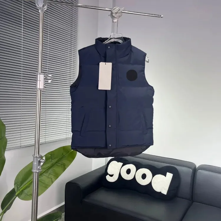 Marchi di lusso Canada Giù Inverno Donna Uomo Gilet Addensare Gilet di cotone caldo Giacche senza maniche Cappotti tinta unita Piumino
