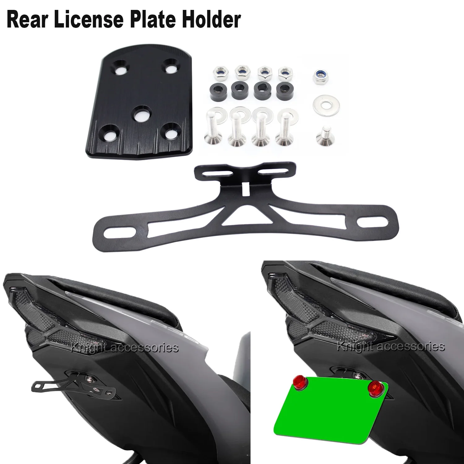 Motorcycle License Plate Holder Fender Eliminator License Plate Holder Tail Tidy For ZX6R 636 zx-6r 2024 2025