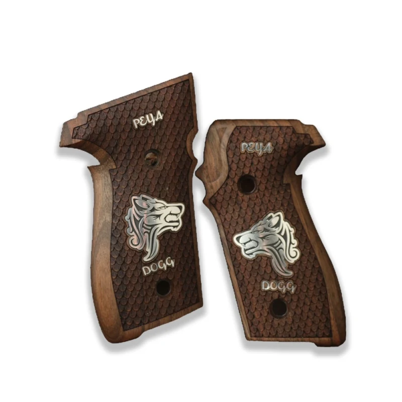 KSD Brand Sig Sauer P228 / P229 Compatible Walnut Grips Dragon Skin