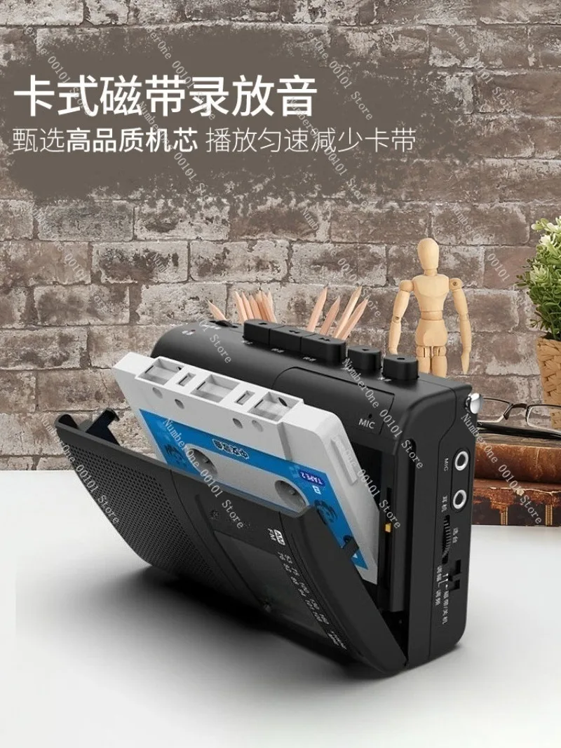 Compact Size Portable Cassette Player Retro Tape Walkman Recorder Vintage Nostalgic Music Playback Device Student Style Audio