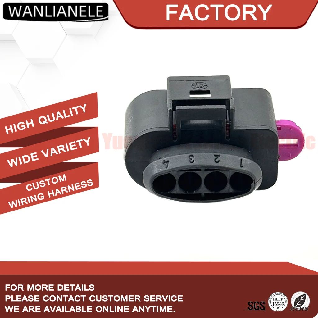 50 Sets 1J0973724 4 Pin Ignition Coil Connector Female Housing 2.8mm Fit Golf Jetta Passat A3 A4 TT