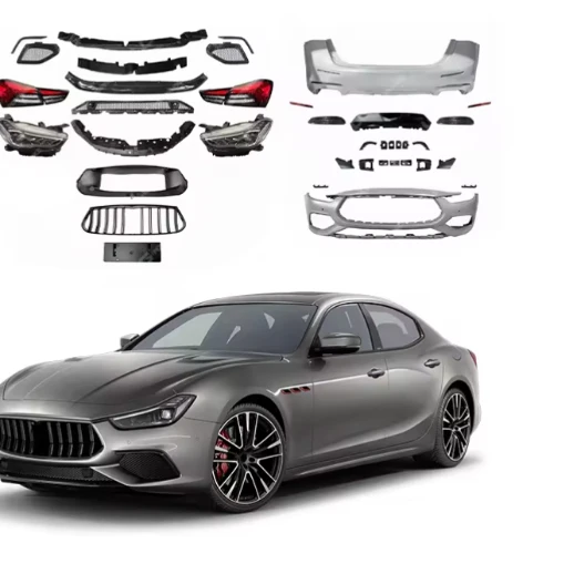 High-end Body Kit CustomizationCar Upgrade Front Rear Bumper Lip Fog Light Headlight Grille Bolt-On New Condition For Ghabli 201