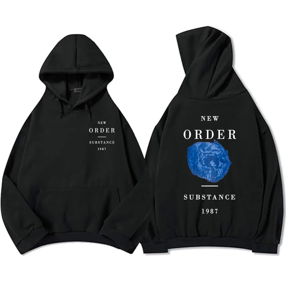 الفرقة الطلب الجديد مادة 1987 هوديس الشارع الهيب هوب الرجال والنساء الشتاء طويلة الأكمام هوديس المطبوعة