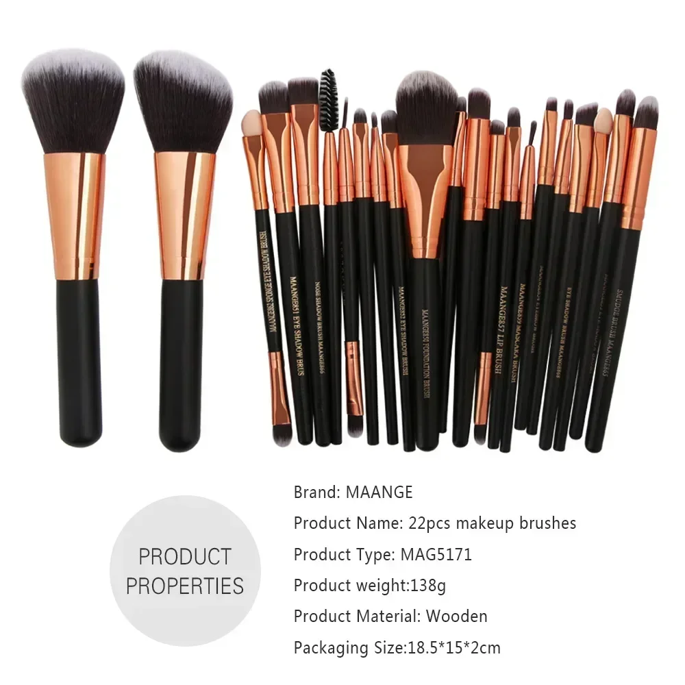 Face & Eye Makeup Brush Set — product detail 2