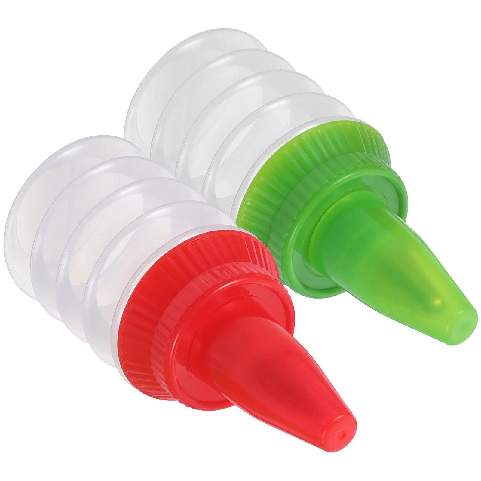 2 Pcs Decorating Tools Precision Tip Applicator Bottle Ketchup Bottles Small Squeeze Sauce Mouth / Bag