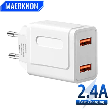 Çift USB şarj hızlı şarj yüksek hızlı hızlı şarj evrensel cep telefonu duvar adaptörü için Xiaomi 14 Pro Huawei Samsung S23