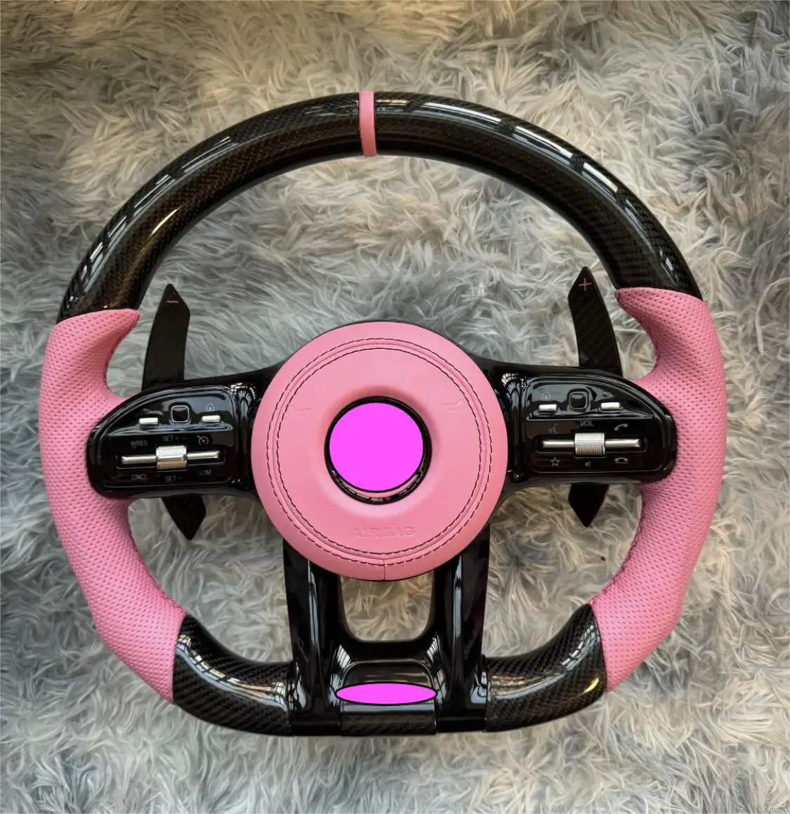 

Factory Carbon Fiber Steering Wheel for Mercedes Benz 809 AMG a Class C Class E Class W213 W203 W205 AMG Steering Wheel