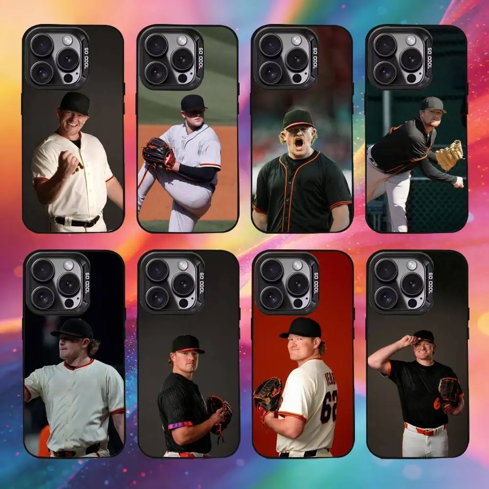 

L-Logan Webb-b Phone Case For iPhone17, 16,15,14,13,12 Pro Max Black Candy Matte Shockproof Cover