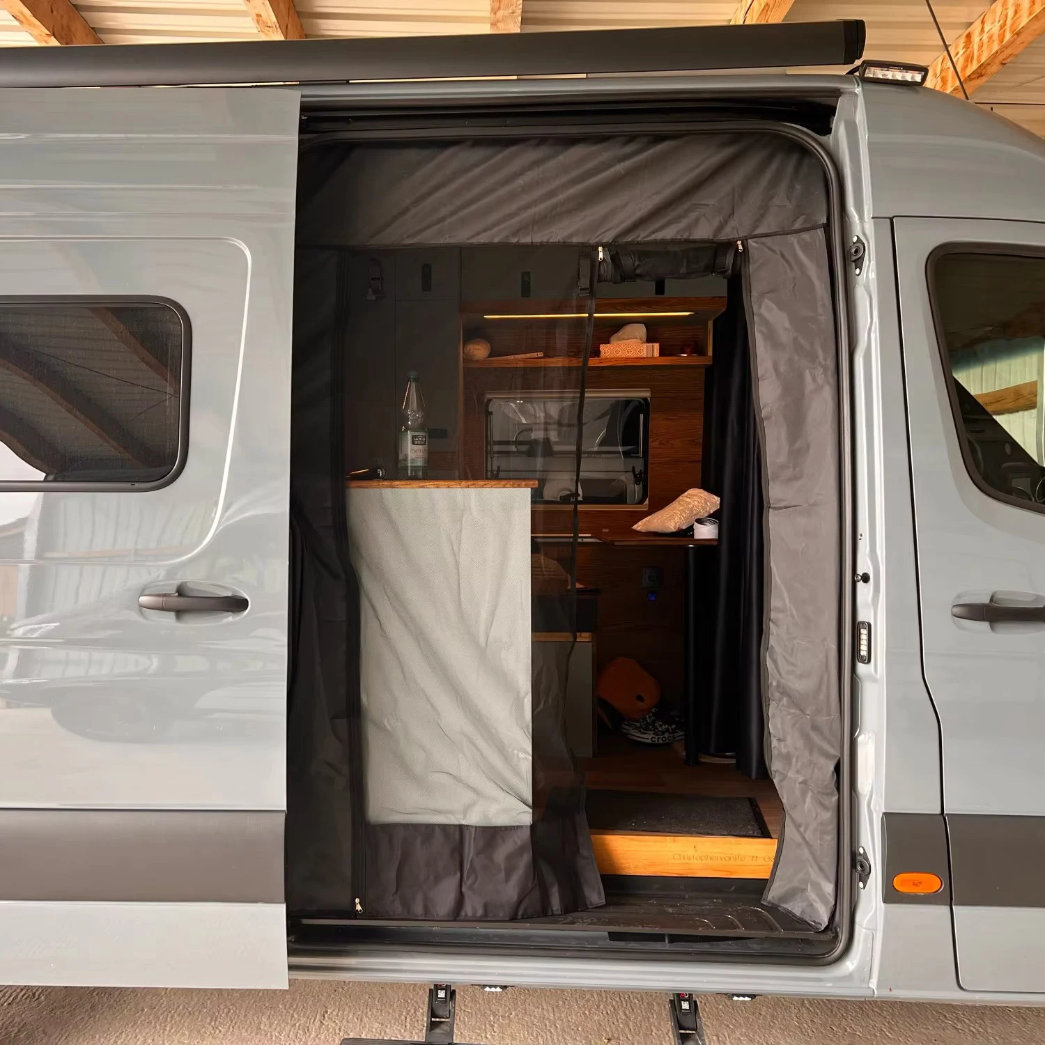 RV Camper Van Mosquito Net Durable Mesh Insect Screen For Side Door Fit Vehicles Insect For Camping & Travel Mosquito Protection