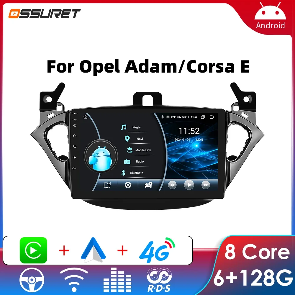 

Android Car Radio Player for Opel Corsa Opel Adam 2015 -2019 Car Stereo GPS Carplay 8581 Android auto Intelligent Multimedia