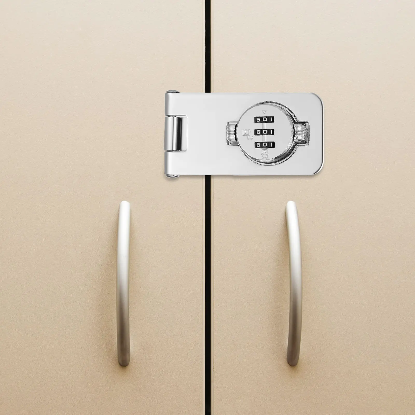 1Set Cabinet Password Hasp Lock Keyless Combination Double Door Lock for Furniture Drawers Refrigerators Camper Security