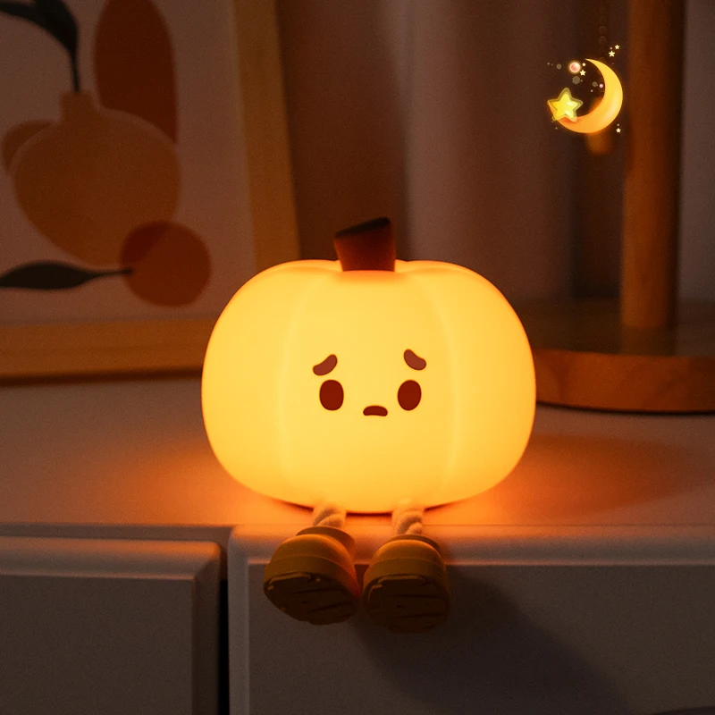 silicone pumpkin night lamp para criancas bonito halloween light ghost witch decoracao dimmable timer bedside decoration gift 01