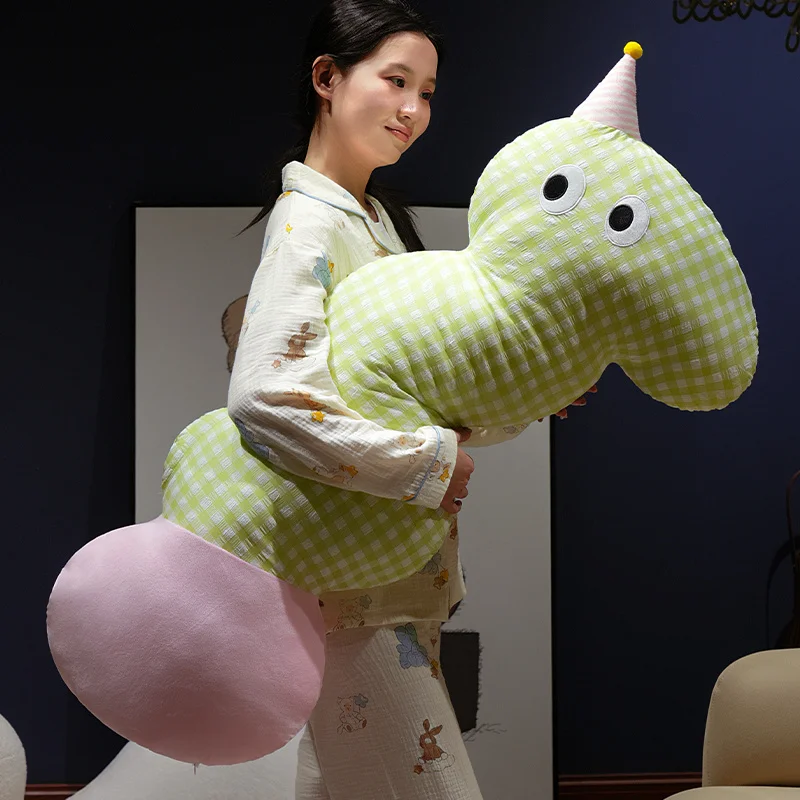 

Милая плюшевая игрушка для сна, новая яркая цветная L-образная длинная подушка, подушка для кровати, женский зажим для ног, длинная подушка