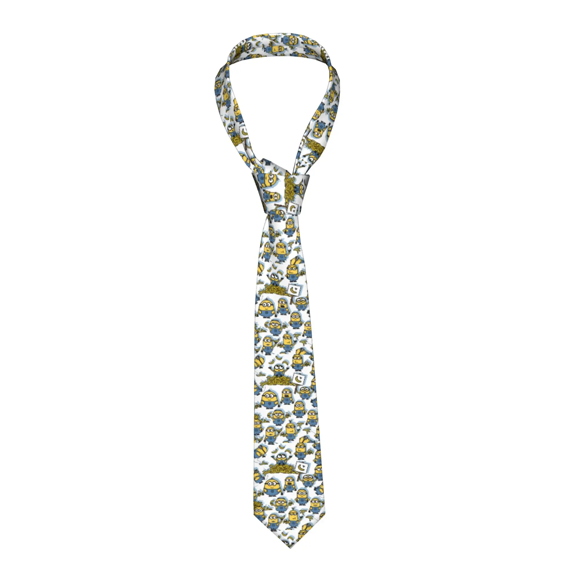 Custom M-Minioned Anime Necktie Mens Mens Suit Tie Manga For Thanksgiving Day