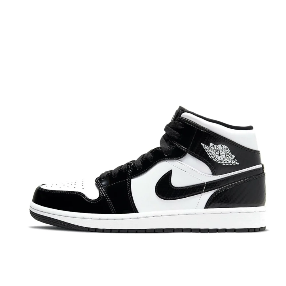 Nike Original Herren Turnschuhe Neuankömmling Air Jordan 1 Mid Sports Schuhe Mode atmungsaktiven