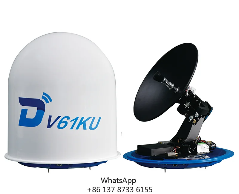 Ditel V61KU 65 Cm Maritime VSAT Antenna Satellite Dish Antenna Vessel Auto Tracking Satellite Antenna