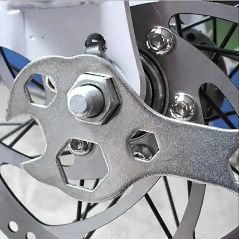 Galvanized Steel Mini Flat Hexagon Wrench Chain Tool Bicycle Repair Wrench Hand Repair Tools Spanner Mountain Bike Accesories