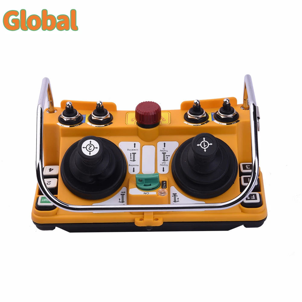 Imagem -02 - Guindaste de Torre Controle Remoto Industrial sem Fio Joystick Duplo Rocker Rádio Ponte Guindaste Controlador F2460
