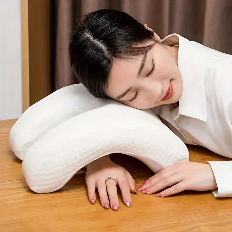 1 piece arm pillow slow rebound pressure pillow memory foam travel arch U-shaped pillow