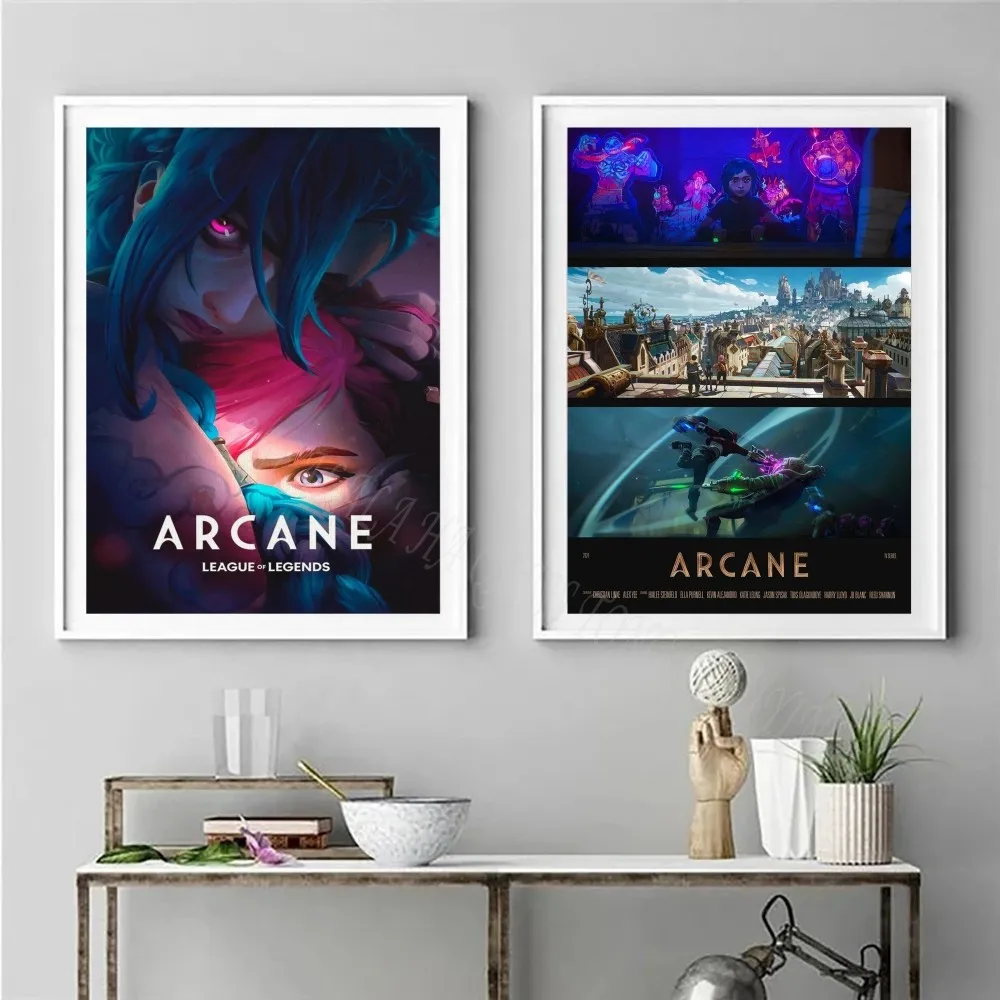 ARCANE Jinx أنيمي المشارك غرفة المعيشة المنزلي غرفة نوم بار مقهى ديكور فني