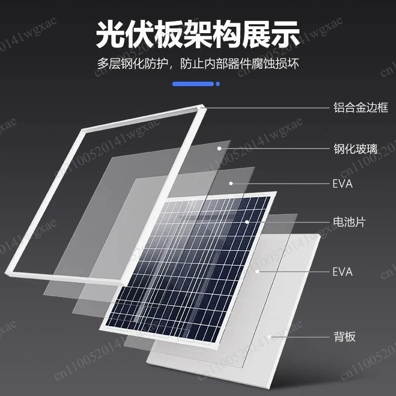 Off-grid Solar Energy Storage System with Lithium Battery for Home Farm Outdoor Lighting Router Security Camera